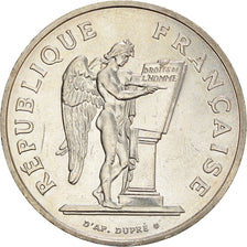Moneta, Francia, Droits de l'Homme, 100 Francs, 1989, BB+, Argento, KM:970