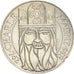 Coin, France, Charlemagne, 100 Francs, 1990, Paris, AU(55-58), Silver, KM:982