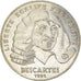 Munten, Frankrijk, Descartes, 100 Francs, 1991, ZF, Zilver, KM:996, Gadoury:906