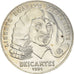 Munten, Frankrijk, Descartes, 100 Francs, 1991, ZF+, Zilver, KM:996, Gadoury:906