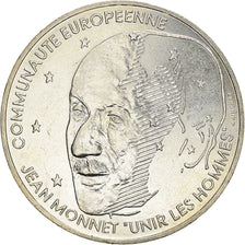 Coin, France, Jean Monnet, 100 Francs, 1992, Paris, AU(50-53), Silver, KM:1120