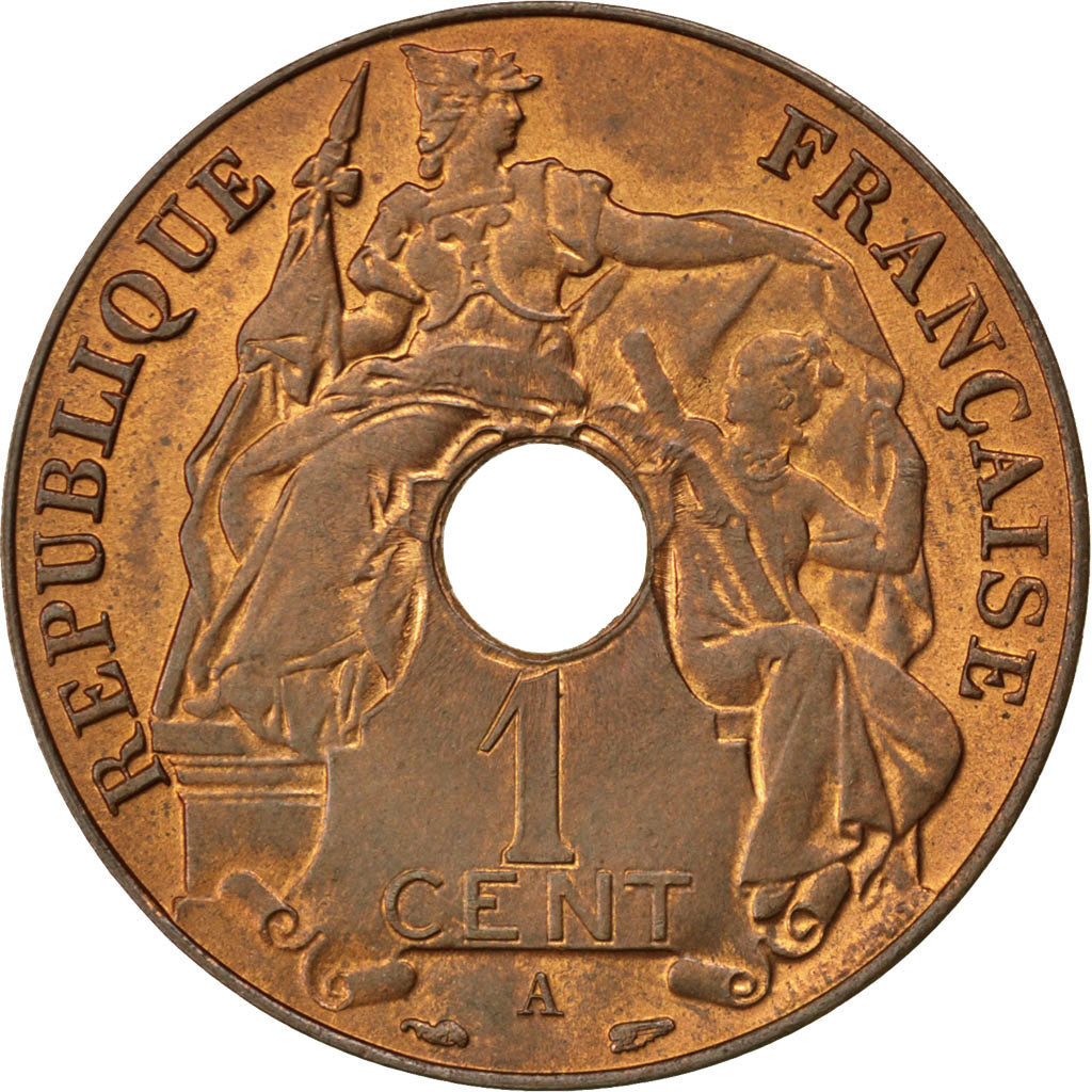 Coin, French Indochina, Cent, 1937, Paris, MS(60-62), Bronze, KM:12.1