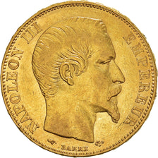 Coin, France, Napoleon III, 20 Francs, 1855, Paris, AU(50-53), Gold, KM:781.1