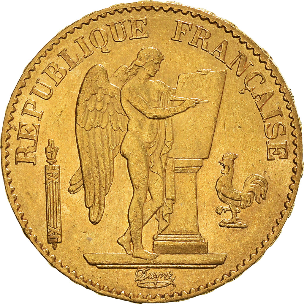 Coin, France, Génie, 20 Francs, 1878, Paris, AU(50-53), Gold, KM:825