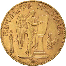 Moneta, Francia, Génie, 20 Francs, 1889, Paris, BB+, Oro, KM:825, Gadoury:1063