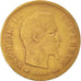 Moeda, França, Napoleon III, 10 Francs, 1856, Paris, VF(20-25), Dourado