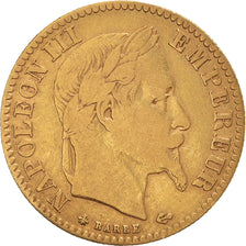 Coin, France, Napoleon III, 10 Francs, 1863, Paris, VF(20-25), Gold, KM:800.1
