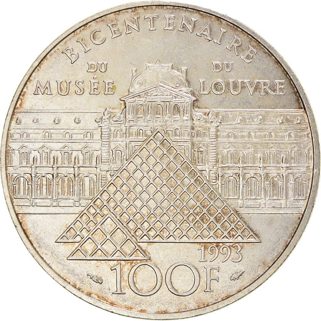 Coin, France, Liberté guidant le peuple, 100 Francs, 1993, AU(50-53), Silver