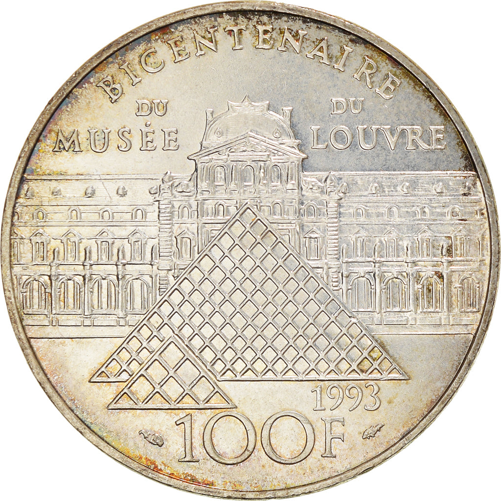 Moneta, Francia, Liberté guidant le peuple, 100 Francs, 1993, SPL-, Argento