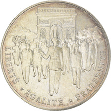 Munten, Frankrijk, Libération de Paris, 100 Francs, 1994, ZF+, Zilver