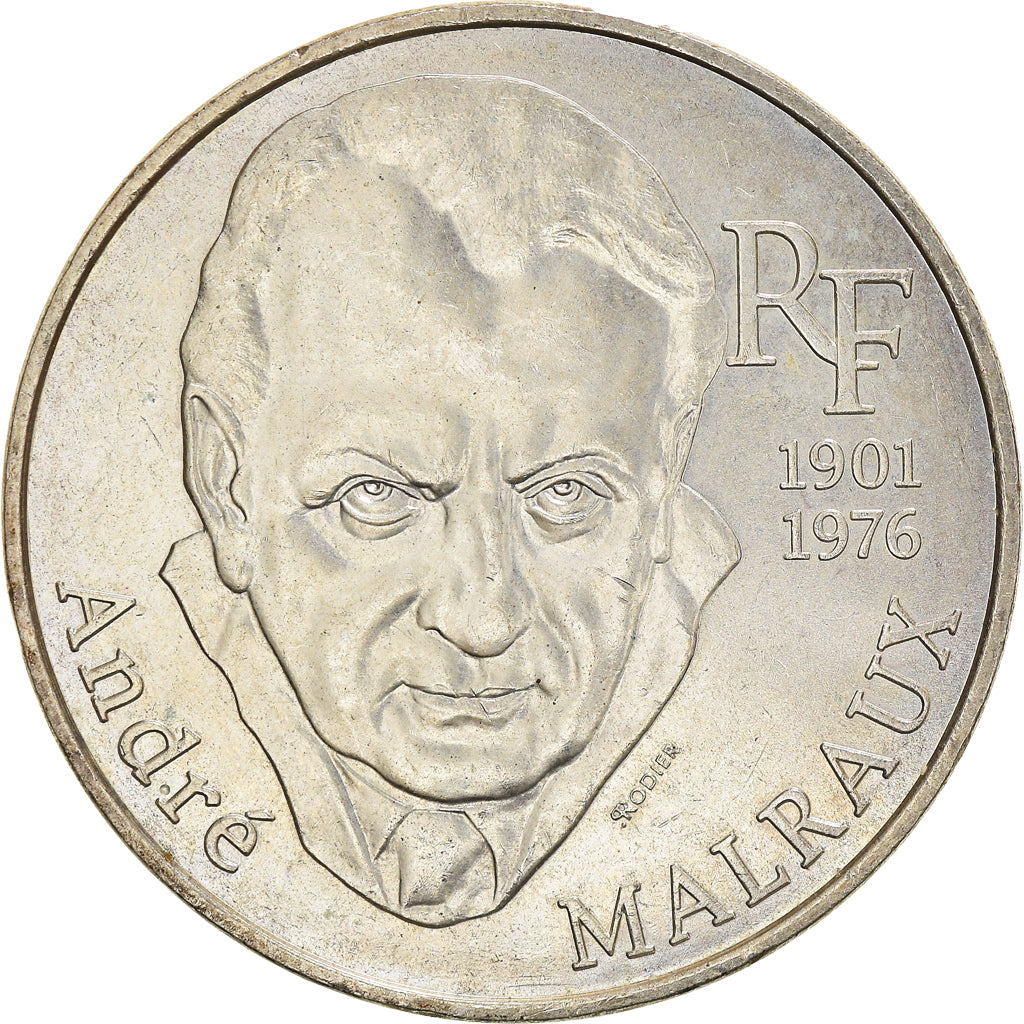 Coin, France, André Malraux, 100 Francs, 1997, AU(55-58), Silver, KM:1188