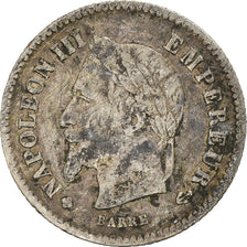 Münze, Frankreich, Napoleon III, 20 Centimes, 1867, Strasbourg, S, Silber