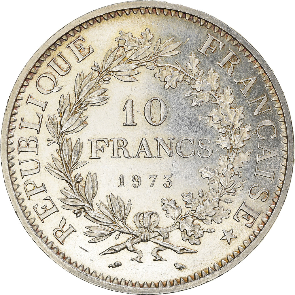 Coin, France, Hercule, 10 Francs, 1973, Paris, MS(60-62), Silver, KM:932
