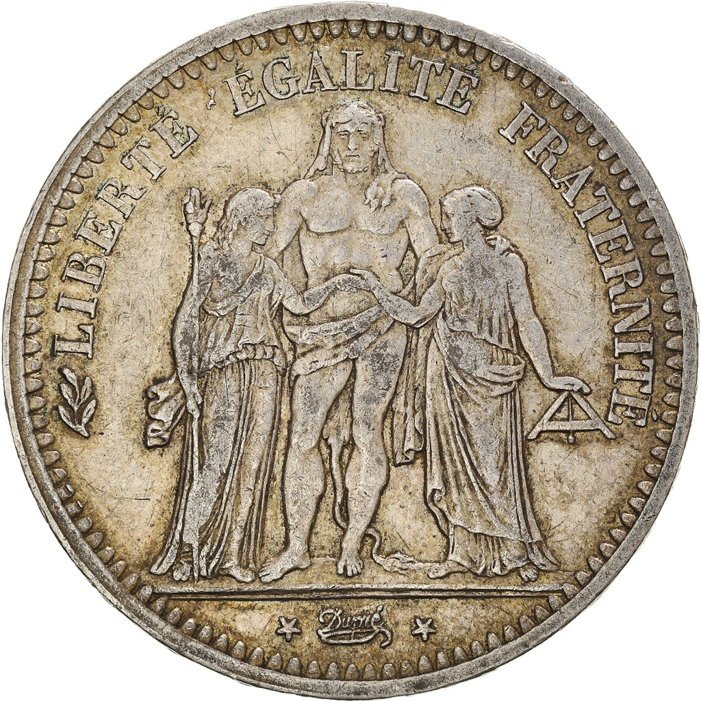 Coin, France, Hercule, 5 Francs, 1849, Paris, VF(30-35), Silver, KM:756.1
