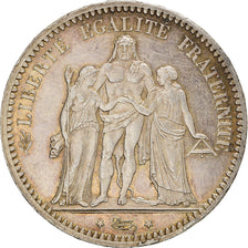 Coin, France, Hercule, 5 Francs, 1873, Paris, EF(40-45), Silver, KM:820.1