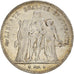 Coin, France, Hercule, 5 Francs, 1876, Paris, VF(30-35), Silver, KM:820.1