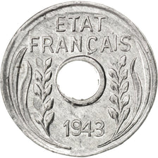 Münze, Französisch Indochina, Cent, 1943, VZ, Aluminium, KM:26, Lecompte:110