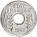 Moneda, Indochina francesa, Cent, 1943, EBC, Aluminio, KM:26, Lecompte:110