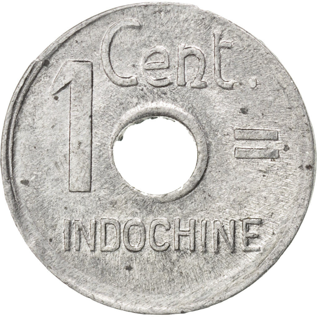 Coin, French Indochina, Cent, 1943, AU(55-58), Aluminum, KM:26, Lecompte:110