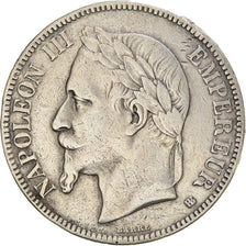 Coin, France, Napoleon III, 5 Francs, 1868, Strasbourg, VF(30-35), Silver