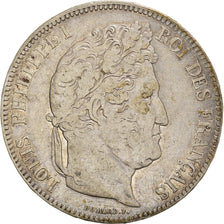 Coin, France, Louis-Philippe, 5 Francs, 1833, Lille, VF(30-35), Silver
