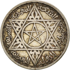 Coin, Morocco, Mohammed V, 100 Francs, 1953, Paris, EF(40-45), Silver, KM:52