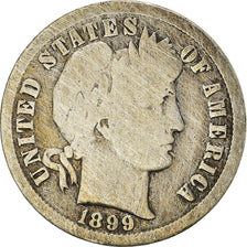 Coin, United States, Barber Dime, Dime, 1899, U.S. Mint, New Orleans, VF(20-25)