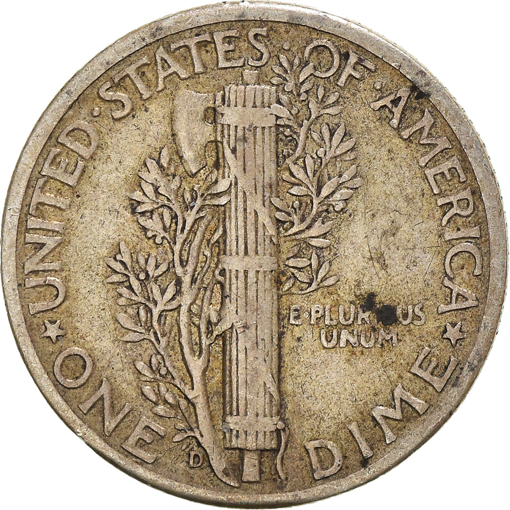 Coin, United States, Mercury Dime, Dime, 1945, U.S. Mint, Denver, VF(30-35)