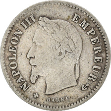 Coin, France, Napoleon III, 20 Centimes, 1867, Strasbourg, VF(30-35), Silver
