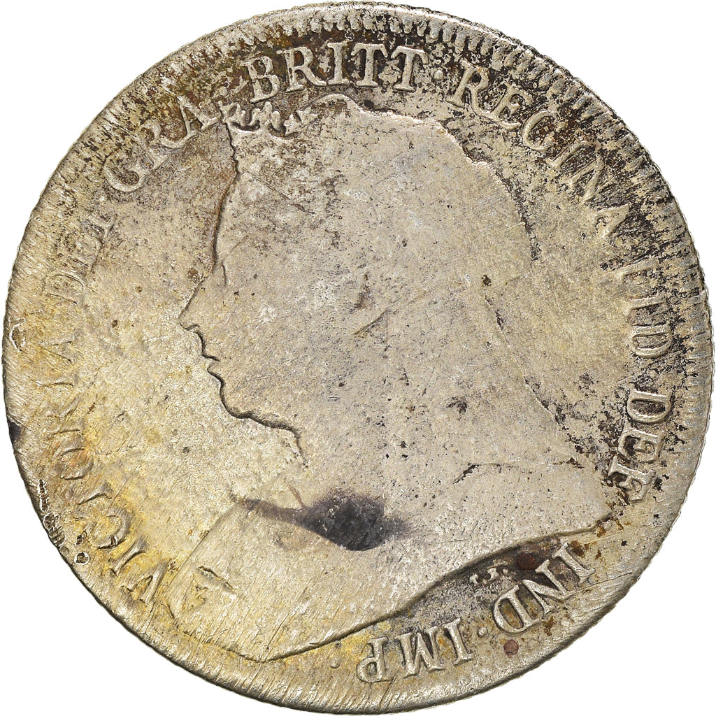 Moneda, Gran Bretaña, Victoria, Shilling, 1899, BC, Plata, KM:780