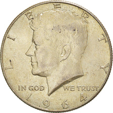 Coin, United States, Kennedy Half Dollar, Half Dollar, 1964, U.S. Mint