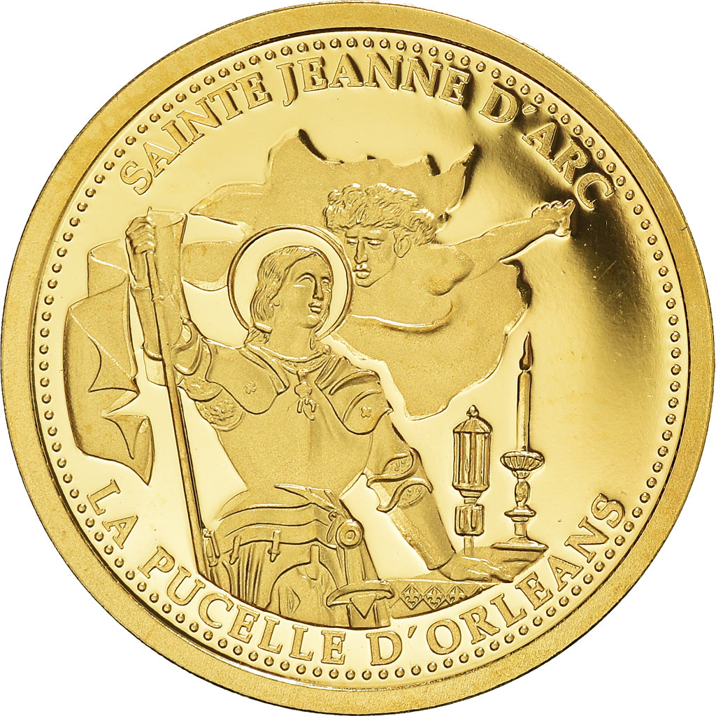 France, Médaille, Sainte Jeanne d'Arc, Pucelle d'Orléans, History, FDC, Or