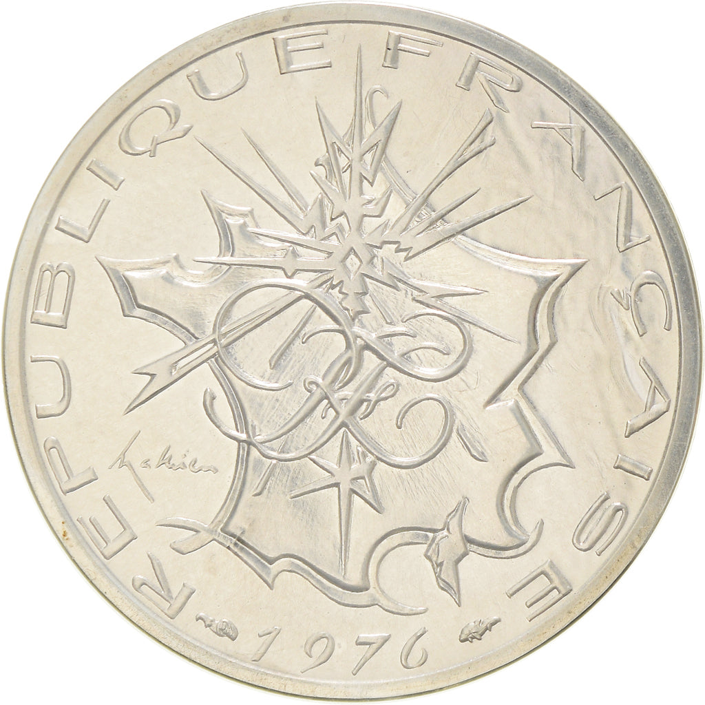 Coin, France, Mathieu, 10 Francs, 1976, Piéfort, MS(65-70), Silver, KM:P561