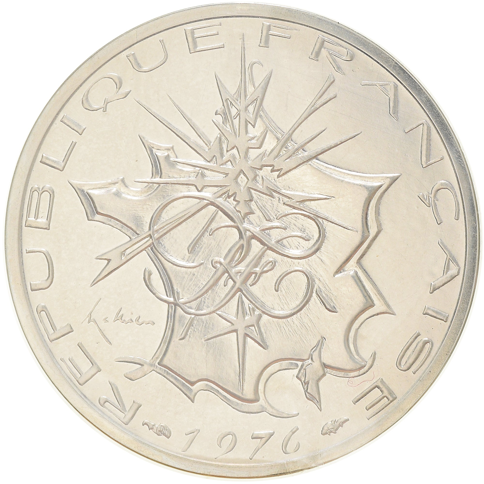 Coin, France, Mathieu, 10 Francs, 1976, Piéfort, MS(65-70), Silver, KM:P561