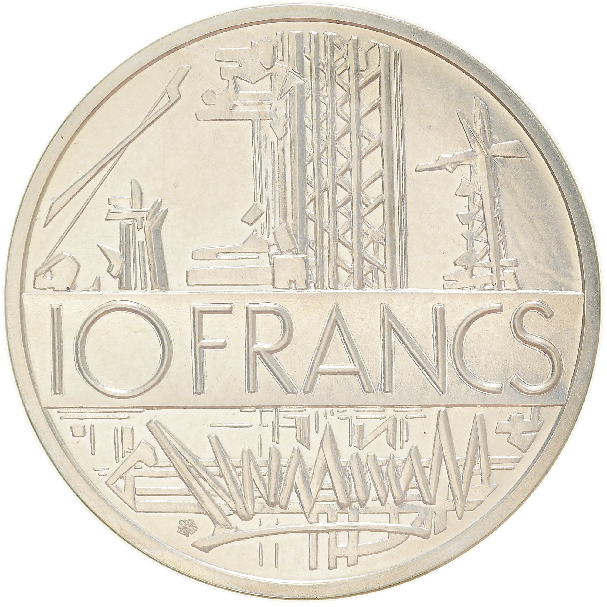 Coin, France, Mathieu, 10 Francs, 1976, Piéfort, MS(65-70), Silver, KM:P561
