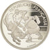 Moneda, Francia, Hockey players, 100 Francs, 1991, Albertville 92, SC+, Plata