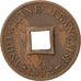 Moneta, Indochiny francuskie, 2 Sapeque, 1892, Paris, EF(40-45), Bronze, KM:6