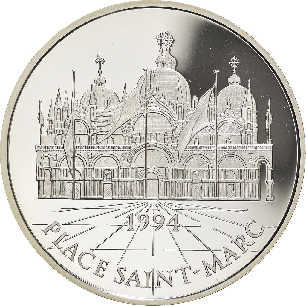 Moneta, Francja, Place Saint-Marc, Monuments et Sites d'Europe, 100 Francs-15