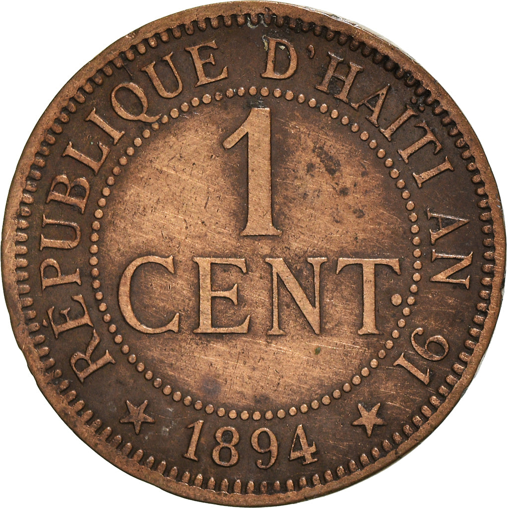 Coin, Haiti, Centime, 1894, EF(40-45), Bronze, KM:48