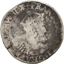 Munten, Frankrijk, François Ier, Teston, Rouen, Very rare, ZG+, Zilver
