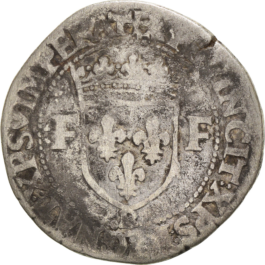 Munten, Frankrijk, François Ier, Teston, Rouen, Very rare, ZG+, Zilver