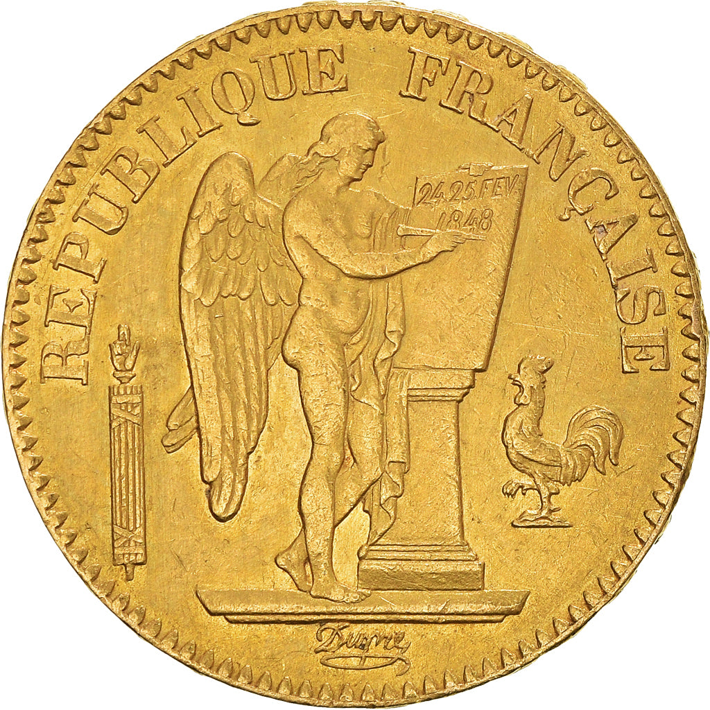 Coin, France, Génie, 20 Francs, 1848, Paris, EF(40-45), Gold, KM:757