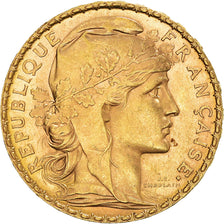 Moneta, Francia, Marianne, 20 Francs, 1906, Paris, SPL-, Oro, KM:847