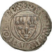 Coin, France, Charles VI, Blanc Guénar, 1411, Rouen, VF(30-35), Billon