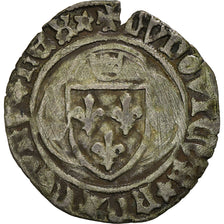 Münze, Frankreich, Louis XI, Blanc à la couronne, Angers, S+, Billon