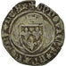 Münze, Frankreich, Louis XI, Blanc à la couronne, Angers, S+, Billon