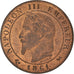 Munten, Frankrijk, Napoleon III, Centime, 1861, Bordeaux, UNC-, Bronzen