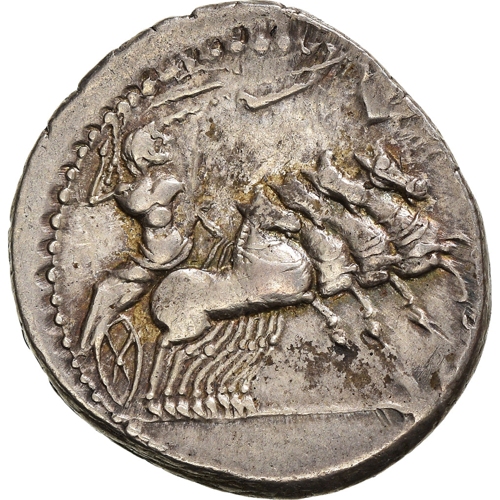 Coin, Anonymous, Denarius, 85 BC, Roma, AU(50-53), Silver, Babelon:226