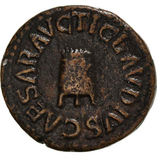 Moneta, Claudius, Quadrans, 41 AD, Rome, BB+, Bronzo, RIC:84