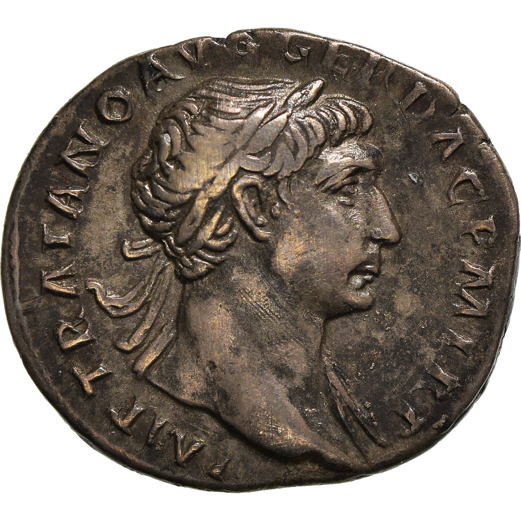 Coin, Trajan, Denarius, Roma, AU(55-58), Silver, Cohen:83